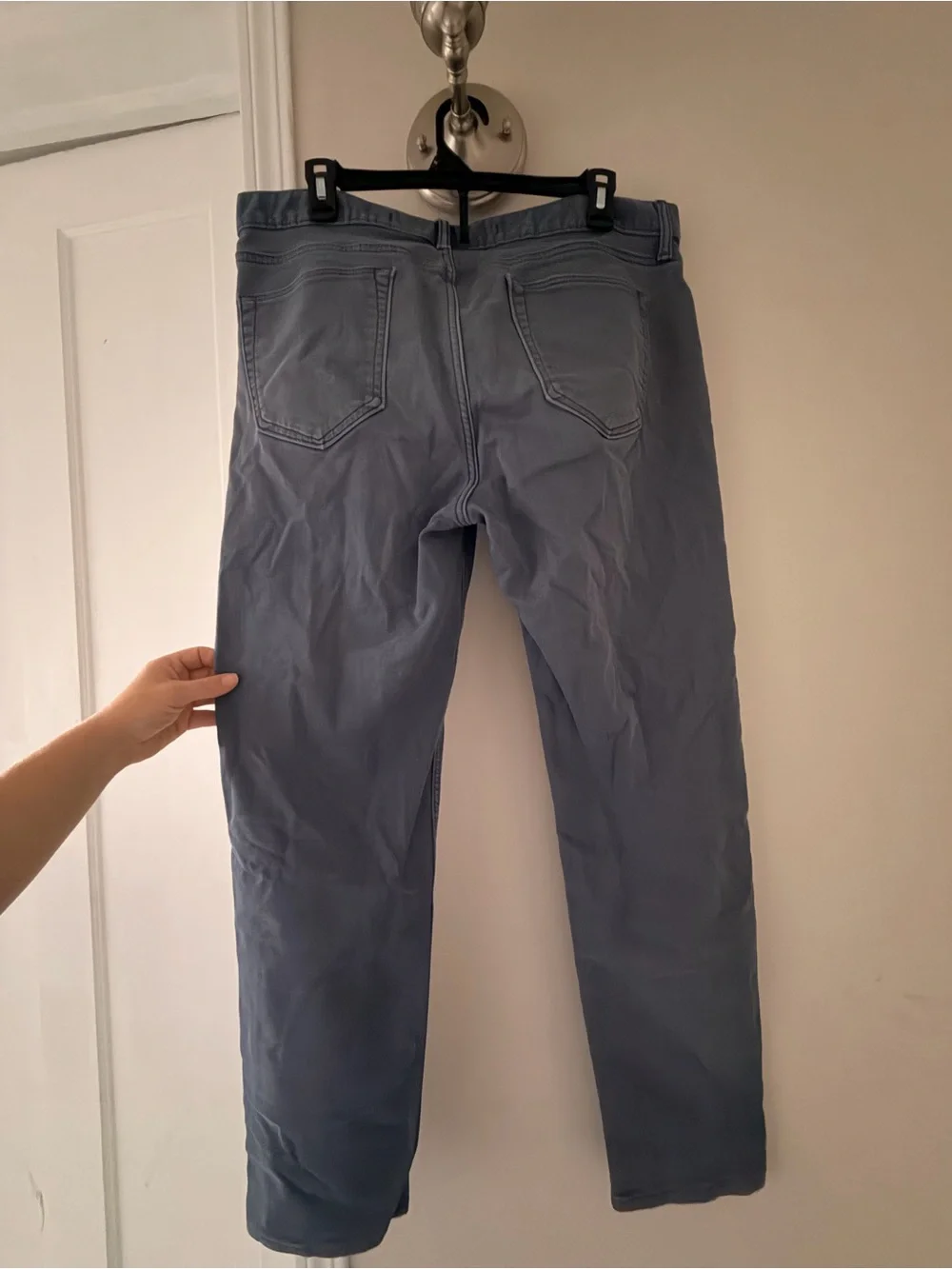 Banana Republic TravelJean Slim Straight Men's Slate Blue Jeans